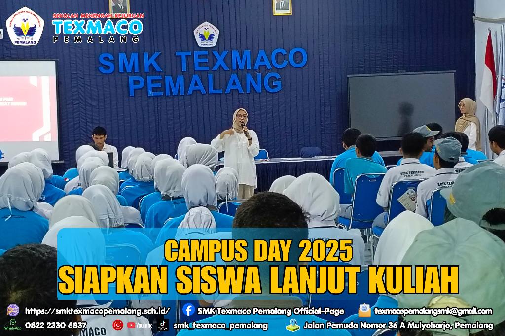 Sosialisasi Perguruan Tinggi, SMK Texmaco Pemalang Dorong Siswa Lanjut Studi